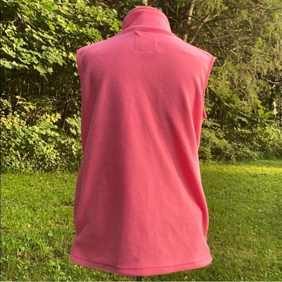 Pine Trails Women’s fleece full zip vest pink medium - Picture 4 of 8